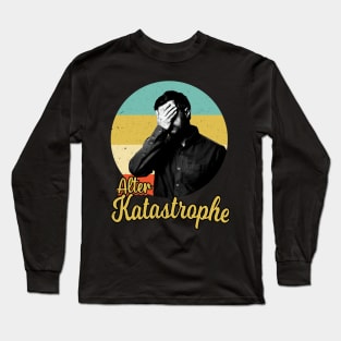 Alter Katastrophe vintage Retro lustiger Spruch Long Sleeve T-Shirt